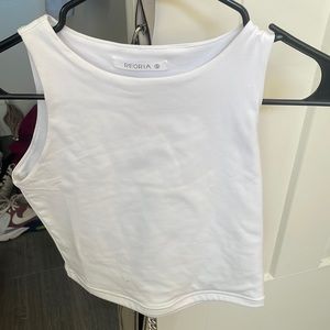 white never worn tank top!